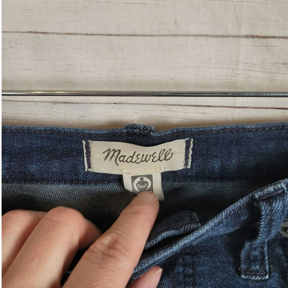 MADEWELL 10" INCH HIGH RISE SKINNY DARK WASH JEANS, SZ 29 - Picture 5 of 16
